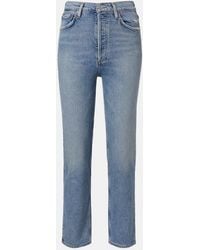 Agolde - 90's Pinch Waist Crop Straight Jeans - Lyst