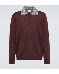 Maison Margiela - Wool Polo Sweater - Lyst