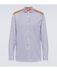 Junya Watanabe - Panelled Cotton-blend Shirt - Lyst