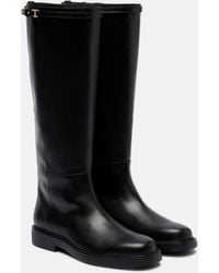 Tod's - Leather Knee-High Boots - Lyst