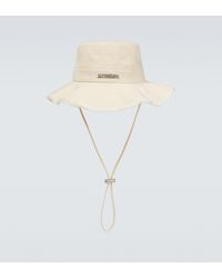 Jacquemus Le Bob Artichaut Cotton Hat - White