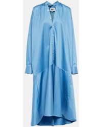 MM6 by Maison Margiela - Mm Maison Margiela Asymmetric Cotton Shirt Dress - Lyst