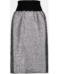 Moncler Genius - 2 Moncler 1952 Lurex® Wool-blend Midi Skirt - Lyst