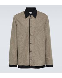 Bottega Veneta - Wool Flannel Overshirt - Lyst