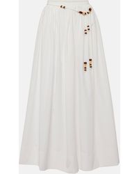 Faithfull The Brand - X Monikh Oliveria Silk And Cotton Maxi Skirt - Lyst