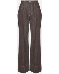 Brunello Cucinelli - Mid-Rise Wide-Leg Jeans - Lyst