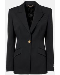 Versace - Single-breasted Wool Jacket - Lyst