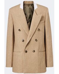 Victoria Beckham - Double-Breasted Wool-Blend Blazer - Lyst