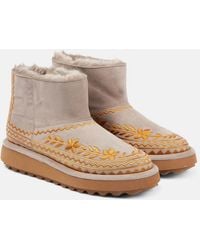 Robert Clergerie - Zarina Shearling-Lined Suede Snow Boots - Lyst