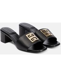Givenchy - 4g Leather Mules - Lyst