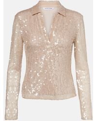 Veronica Beard - Meryl Sequined Blouse - Lyst