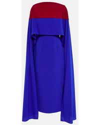 ROKSANDA - Abito Midi Elina Con Mantella - Lyst