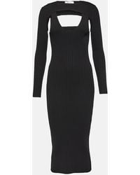 Wolford - X Simkhai - Abito midi Contoured Ribs in jersey - Lyst