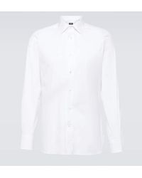 Zegna - Cotton Oxford Shirt - Lyst