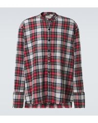 Greg Lauren - Plaid Cotton Shirt - Lyst