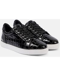 Christian Louboutin - Fun Vieira Leather Low-Top Trainers - Lyst
