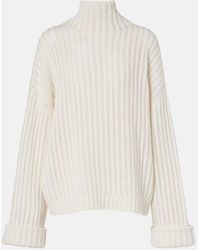 Brunello Cucinelli - Ribbed-Knit Cashmere Turtleneck Sweater - Lyst