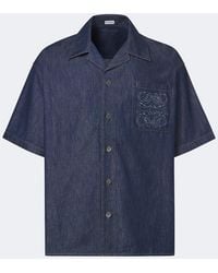 Loewe - Anagram Cotton Chambray Shirt - Lyst