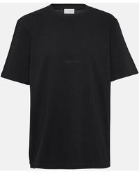 Saint Laurent - Camiseta de algodon oversized - Lyst