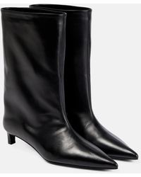 Jil Sander - Leather Ankle Boots - Lyst