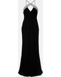 Rebecca Vallance - Astros Embellished Draped Gown - Lyst