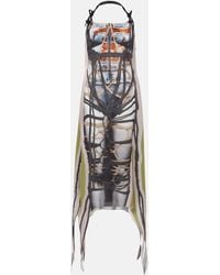 Y. Project - Bondage Printed Midi Dress - Lyst