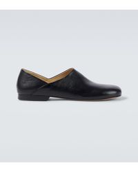 Lemaire - Leather Slip-On Loafers - Lyst