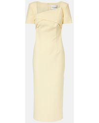 Roland Mouret - Draped Crepe Cocktail Dress - Lyst