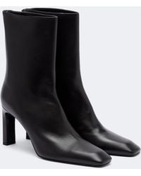 TOTEME - Leather Ankle Boots - Lyst