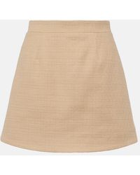 Patou - High-Rise Cotton-Blend Tweed Miniskirt - Lyst