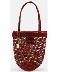 Chloé - Summer Banana Small Raffia Tote Bag - Lyst