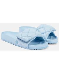 Birkenstock - Sylt Quilted Leather Slides - Lyst