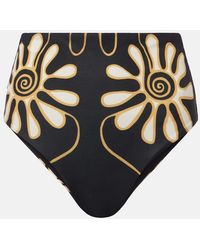 Cala De La Cruz - Elisa Printed High-Rise Bikini Bottoms - Lyst