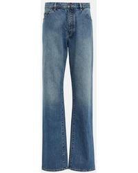 Alaïa - Lover Low-Rise Straight Jeans - Lyst