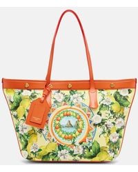 Dolce & Gabbana - Floral Large Basket Bag - Lyst