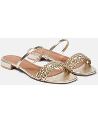 Malone Souliers - Frida Metallic Leather Sandals - Lyst