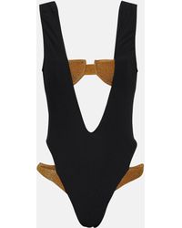SAME - V Double Layer Swimsuit - Lyst