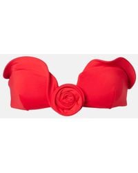 Magda Butrym - Top Bikini Con Applicazioni Floreali - Lyst