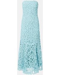 Jonathan Simkhai - Lace Guipure Cotton-Blend Bustier Dress - Lyst