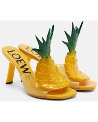 Loewe - Paula's Ibiza Petal Pvc Mules - Lyst