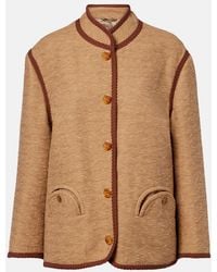 Blazé Milano - Curly Cotton And Linen-Blend Jacket - Lyst