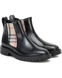 red burberry boots