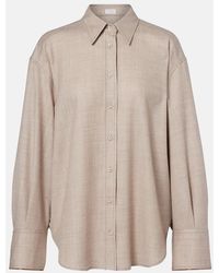 Brunello Cucinelli - Virgin Wool Shirt - Lyst