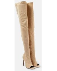 Paris Texas - Amanda Suede Over-The-Knee Boots - Lyst