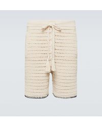 Alanui - Shorts Rete in crochet di misto cotone - Lyst