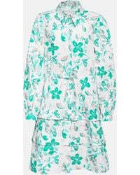 Dorothee Schumacher - Floral Cotton Poplin Shirt Dress - Lyst