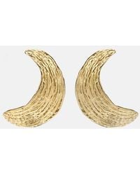 YSSO - Pendientes Broken Shell Chapados En Oro De 24 Ct - Lyst