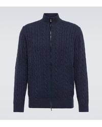 Loro Piana - Cable-Knit Cashmere Cardigan - Lyst
