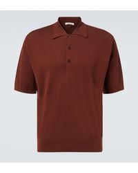 AURALEE - Cotton Polo Shirt - Lyst