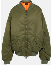 Balenciaga - Off Shoulder Technical Bomber Jacket - Lyst
